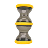 Maxbell Dog Food Dispenser Puzzle Toy Rolling Pet Toy for IQ Stimulation IQ Training Yellow