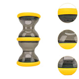 Maxbell Dog Food Dispenser Puzzle Toy Rolling Pet Toy for IQ Stimulation IQ Training Yellow