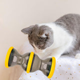 Maxbell Dog Food Dispenser Puzzle Toy Rolling Pet Toy for IQ Stimulation IQ Training Yellow