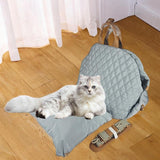 Maxbell Dog Travel Bag Cat Travel Bag for Small and Medium Cats Small Animals Blue Grey