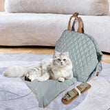 Maxbell Dog Travel Bag Cat Travel Bag for Small and Medium Cats Small Animals Blue Grey