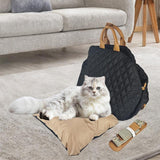 Maxbell Dog Travel Bag Cat Travel Bag for Small and Medium Cats Small Animals Black