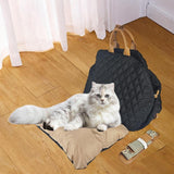 Maxbell Dog Travel Bag Cat Travel Bag for Small and Medium Cats Small Animals Black