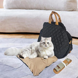 Maxbell Dog Travel Bag Cat Travel Bag for Small and Medium Cats Small Animals Black