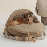 Maxbell Dog Travel Bag Cat Travel Bag for Small and Medium Cats Small Animals Camel