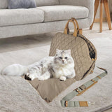 Maxbell Dog Travel Bag Cat Travel Bag for Small and Medium Cats Small Animals Camel