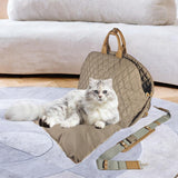 Maxbell Dog Travel Bag Cat Travel Bag for Small and Medium Cats Small Animals Camel