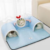 Maxbell Cat Tunnel Summer Breathable Interactive for Bunny Kitten Self Entertainment M