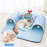 Maxbell Cat Tunnel Summer Breathable Interactive for Bunny Kitten Self Entertainment M