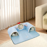 Maxbell Cat Tunnel Summer Breathable Interactive for Bunny Kitten Self Entertainment L