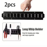 Maxbell 2Pcs Riding Whips Rack Holders Equipment Storage Horse Organizer Wall Mounted