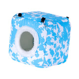 Maxbell Bird Hanging Nest Thickened Plush Shed Hut for Cockatiel Bluebirds Lovebirds Blue