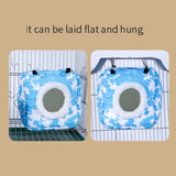 Maxbell Bird Hanging Nest Thickened Plush Shed Hut for Cockatiel Bluebirds Lovebirds Blue