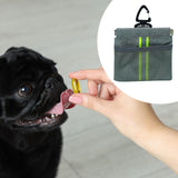 Maxbell Dog Treat Pouch Poop Bag Dispenser for Outdoor Use Leash Dog Training Travel grey