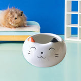 Maxbell Hamster Food Bowl Ceramic Small Pet Feeding Dish for Gerbil Ferret Squirrels cat