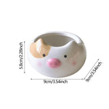 Maxbell Hamster Food Bowl Ceramic Small Pet Feeding Dish for Gerbil Ferret Squirrels pig