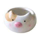Maxbell Hamster Food Bowl Ceramic Small Pet Feeding Dish for Gerbil Ferret Squirrels pig