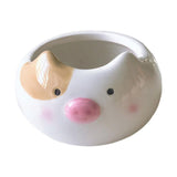 Maxbell Hamster Food Bowl Ceramic Small Pet Feeding Dish for Gerbil Ferret Squirrels pig