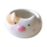 Maxbell Hamster Food Bowl Ceramic Small Pet Feeding Dish for Gerbil Ferret Squirrels pig