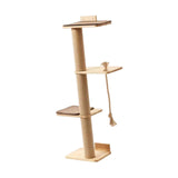 Maxbell 4 Tier Floor to Ceiling Cat Tree Cat Shelves for Kittens Indoor Cats Playing