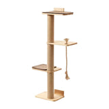 Maxbell 4 Tier Floor to Ceiling Cat Tree Cat Shelves for Kittens Indoor Cats Playing