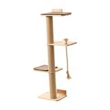 Maxbell 4 Tier Floor to Ceiling Cat Tree Cat Shelves for Kittens Indoor Cats Playing