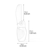 Maxbell Dog Water Bottle Dispenser Pet Water Dispenser for Hiking Outdoor Activities beige white