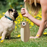 Maxbell Dog Water Bottle Dispenser Pet Water Dispenser for Hiking Outdoor Activities beige white