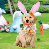 Maxbell Easter Dog Costume Holiday Costume Accessories Decoration Triangle Dog Scarf