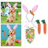 Maxbell Easter Dog Costume Holiday Costume Accessories Decoration Triangle Dog Scarf