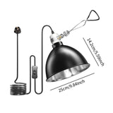 Maxbell Reptile Light Fixture for Reptile Basking Dome for Iguanas Tortoises Lizards