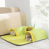 Maxbell Pet Cat Tunnel Bed Summer Nest Play Center for Hamster Rabbits Entertainment M