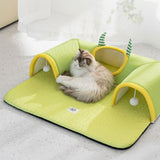 Maxbell Pet Cat Tunnel Bed Summer Nest Play Center for Hamster Rabbits Entertainment M