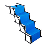 Folding Dog Stairs Stable Reinforced Steel Tube Dog Steps for SUV Car Trucks