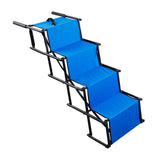Folding Dog Stairs Stable Reinforced Steel Tube Dog Steps for SUV Car Trucks