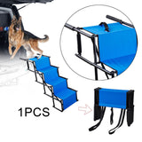 Folding Dog Stairs Stable Reinforced Steel Tube Dog Steps for SUV Car Trucks