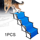 Folding Dog Stairs Stable Reinforced Steel Tube Dog Steps for SUV Car Trucks