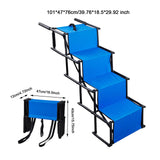 Folding Dog Stairs Stable Reinforced Steel Tube Dog Steps for SUV Car Trucks
