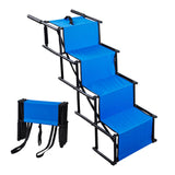 Folding Dog Stairs Stable Reinforced Steel Tube Dog Steps for SUV Car Trucks