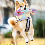 Squeaky Plush Dog Toy Bite Resistant for Puppy Interactive Toy for Dogs Cats Purple