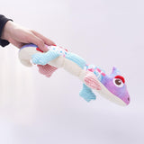 Squeaky Plush Dog Toy Bite Resistant for Puppy Interactive Toy for Dogs Cats Purple