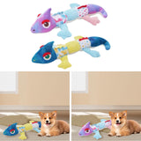 Squeaky Plush Dog Toy Bite Resistant for Puppy Interactive Toy for Dogs Cats Purple