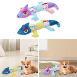 Squeaky Plush Dog Toy Bite Resistant for Puppy Interactive Toy for Dogs Cats Purple