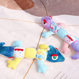 Squeaky Plush Dog Toy Bite Resistant for Puppy Interactive Toy for Dogs Cats Purple