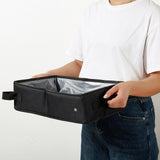 Maxbell Cat Litter Box Oxford Cloth Portable Waterproof Travel Easy to Carry Folding Black L