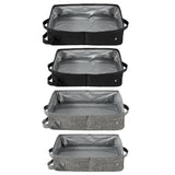 Maxbell Cat Litter Box Oxford Cloth Portable Waterproof Travel Easy to Carry Folding Black L