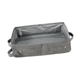 Maxbell Cat Litter Box Oxford Cloth Portable Waterproof Travel Easy to Carry Folding Gray XL