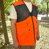 Summer Dog Handler Training Vest with 6 Large Pocket Waterproof Fishing Vest Size M