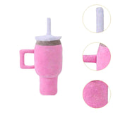 Dog Squeaky Toy Bite Resistant Chewing Plush Cup for Small Medium Large Dogs pink
