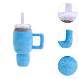 Dog Squeaky Toy Bite Resistant Chewing Plush Cup for Small Medium Large Dogs blue